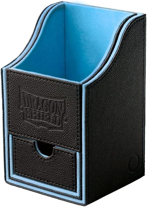 Dragon Shield: Nest Plus Deck Box - Black & Blue - WiredVillage Games - Dragon Shield